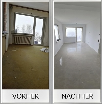 Wohnzimmer-Komplettsanierung